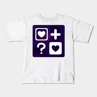 Love plus Love? Aesthetic galaxy Kids T-Shirt